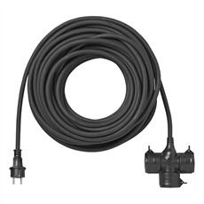 ProPlus Adapter Kabel Schuko-kontakt för 3 x CEE, 16A 20 M